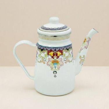Imagem de Bule Ferro Fundido Esmaltado 1,2 Lts Charm Premium Decorado Paris Lond