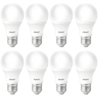 Imagem de Kit 8 Lâmpadas Pera Led Avant Branco 9w Bivolt Br810-b 6500k Base E27 - Cód 335401378