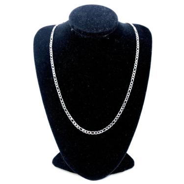 Imagem de Corrente Cordão Aço Cirúrgico Inox Masculino Prata Elo