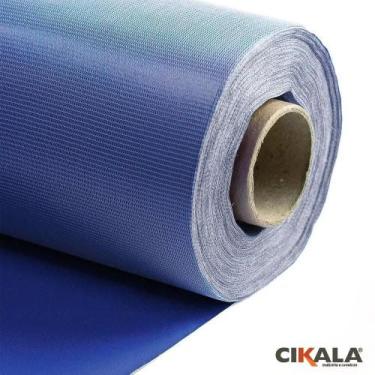 Imagem de Bagum Napa Liso Azul Larg. 1.40x15 Metros Para Colchão Colchonete Barr