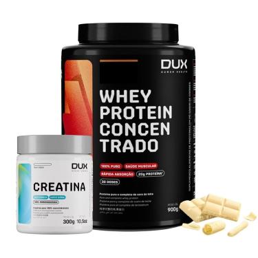 Imagem de Combo Dux Nutrition Whey Concentrado Vários Sabores + Creatina 300g Monohidratada-Unissex