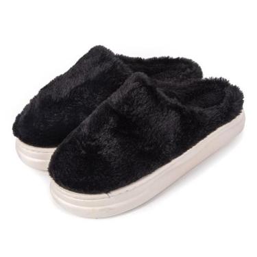 Imagem de Pantufa Adulto Conforto Peluciada Solado Emborrachada Quente - D Prese