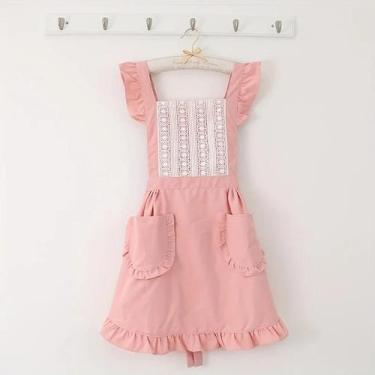 Imagem de Avental De Cozinha Feminino Fino E Respirável Para O Verão, Estilo Pri