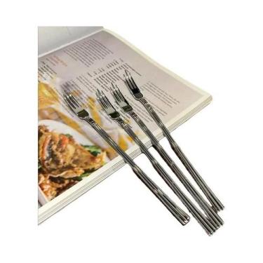 Imagem de Conjunto De Garfos Premium Em Aço Inoxidável 304 Para Frutas, Saladas,