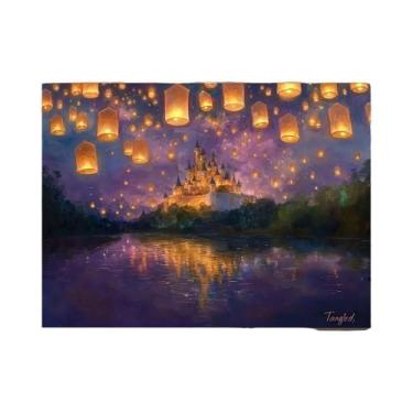 Imagem de Decoração De Quintal Com Castelo De Princesa E Lanternas Brilhantes Pa