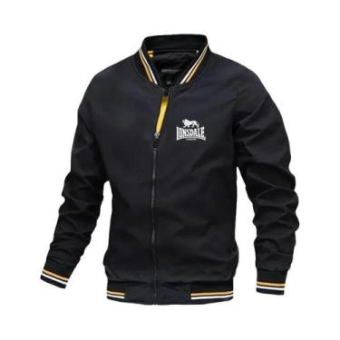 Imagem de Jaqueta Masculina À Prova De Vento Com Gola Alta LONSDALE, Moda Primav