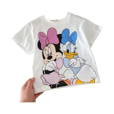 Imagem de Camiseta Infantil De Verão Com Estampa Do Mickey Mouse, Manga Curta, R
