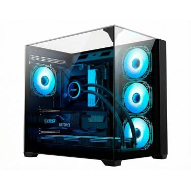 Imagem de Gabinete Gamer Aquário K-Mex CG-01FD - Vidro Temperado - ATX - Preto - CG01FDRH001CBOX