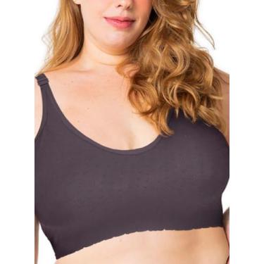 Imagem de Sutiã Top Trifil C06296 Plus Size Relevo Poá Sem Costura Microfibra T.