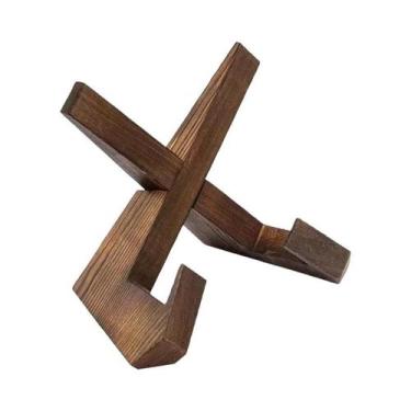 Imagem de Suporte De Livros De Receitas De Madeira Para Cozinha, Base Plana, Sup