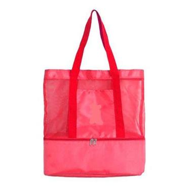 Imagem de Bolsa Praia Com Cooler Embutido Play E Joy Varias Cores , Rosa