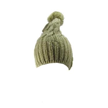 Imagem de Touca de malha com pompom  adulto - Desterro, Bege