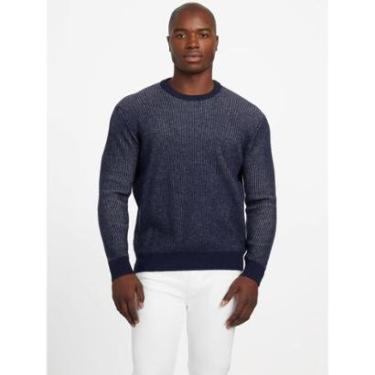 Imagem de Suéter de Tricot Canelado Eco Azul Marinho-Masculino
