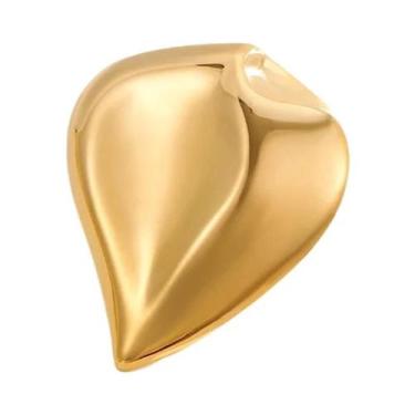 Imagem de Broche Geométrico De Aço Inoxidável Banhado a Ouro 18k, Acessório De V