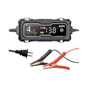 Imagem de Carregador De Bateria Inteligente 12V 4A Para Carros, Motocicletas, Co