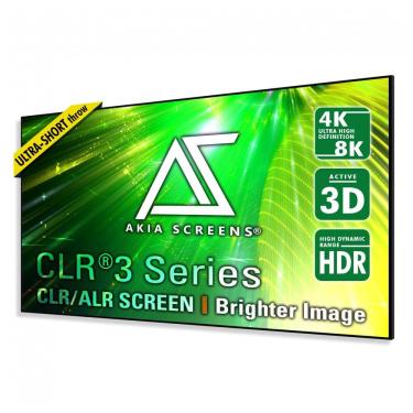 Imagem de Tela de projeção fixa ALR 103" Akia Screens cinza 16:9 CLR3 4K 8K 3D para projetor ultracurto