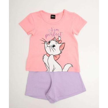 Imagem de Conjunto Infantil Manga Curta Marie Disney Tam 1 a 3-51128, Rosa, 1