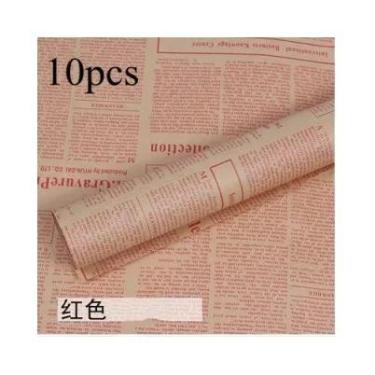 Imagem de Papel Kraft Floral De Girassol Para Buquê, 10 Peças, 50x75, Embalagem 