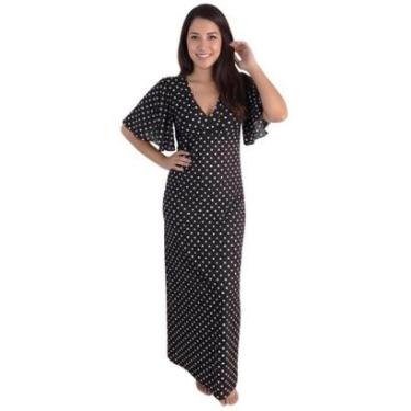 Imagem de Kaftan Longo Poá Sepie 4093-Unissex