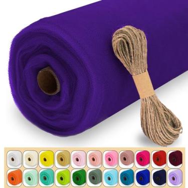 Imagem de Tecido Roll Luceinvita Purple Tule 137cm x 36m com fio