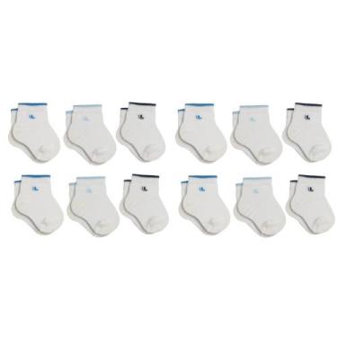 Imagem de Kit Com 12 Pares De Meias Lupo De Algodão Cotton Infantil Baby Masculi