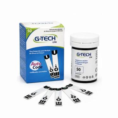 Imagem de Tiras de glicose g-tech lite com 50 unidades