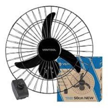 Imagem de Ventilador parede osc. 50cm 127v pr grade plastica - PW, 110V