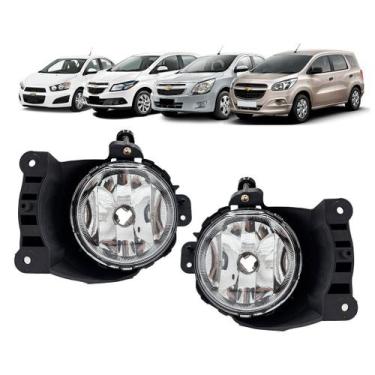 Imagem de Par Farol Milha Auxiliar Cobalt Sonic Onix Spin 2012 2013 2014 2015 - 