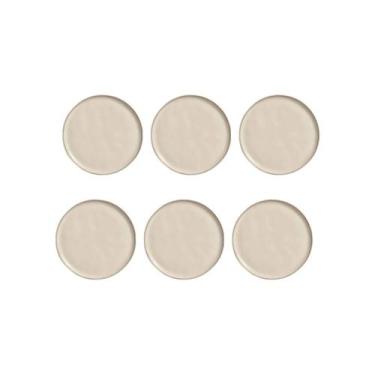 Imagem de Jogo Pratos Raso Bio Rustic Clay Porto Brasil Kit 6 Peças