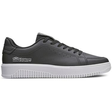 Imagem de Tênis Olympikus Eros Branco com Preto -Masculno, Preto, 39