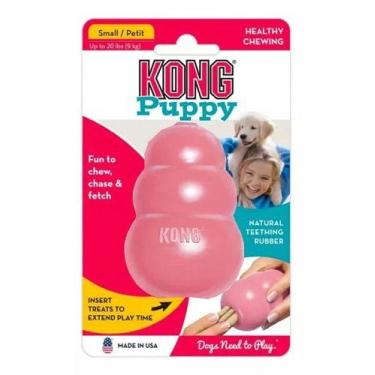 Imagem de Brinquedo para cães filhotes Interativo Recheável Puppy Borracha KONG,