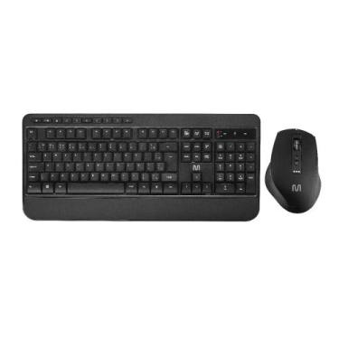 Imagem de Teclado+Mouse Bluetooth, Ergonômico, Sillencioso, TC301, Preto, MULTIL
