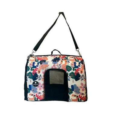 Imagem de Bolsa de Transporte I Love Pet Floral Baunilha para Cães e Gatos - P -