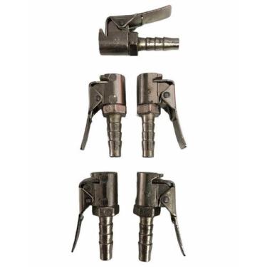 Imagem de Kit 5 Bicos De Encher Pneus Schweers Presilha 1/4'' X 5/16''