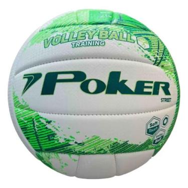 Imagem de Bola Vôlei Poker Training Street Branco Verde, U