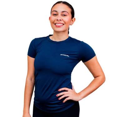 Imagem de Camiseta Dry Fit Feminina Marinho - Ethical, Marinho, M