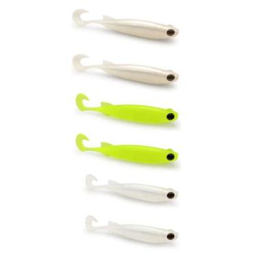 Imagem de Kit 6 Iscas Artificiais Para Pesca Monster 3X E-Shad 15cm, Kit 2
