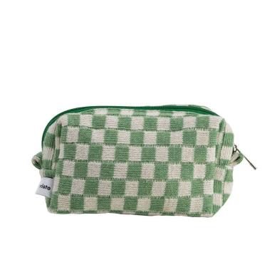 Imagem de Necessaire Imaginarium Xadrez Verde m Poliester 18CM X 10CM X 7CM Verde Menta Feminina