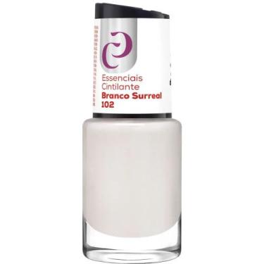 Imagem de Esmalte Cora O Melhor 10ml Essenciais Cintilante Branco Surreal nº102