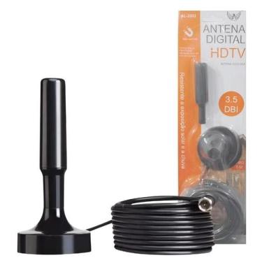Imagem de Antena Digital Hdtv 3.5 Dbi Co Cabo 5 Metros Altomex Al3003