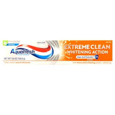 Imagem de Creme dental Aquafresh Extreme Clean Whitening Mint 159 g - Aqua Fresh