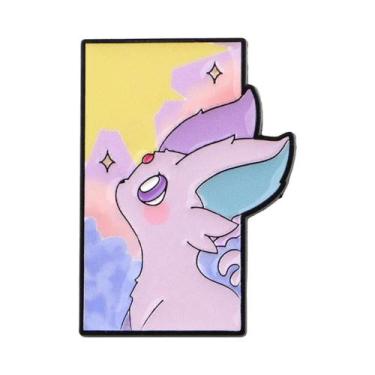 Imagem de Pins De Esmalte De Desenho Animado De Elfo E Animal De Anime, Broche D