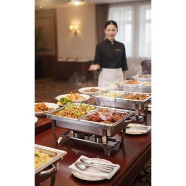 Imagem de Rechaud 9L Retangular: Comida Quente, Eventos Perfeitos! - Congratulat
