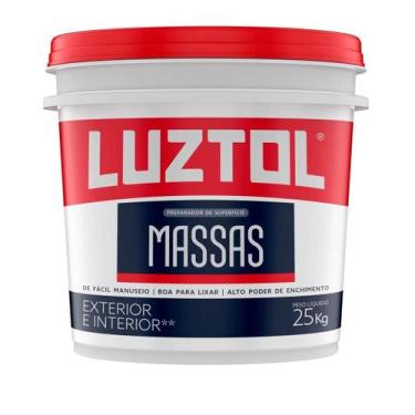 Imagem de Massa Corrida Pva 25kg Para Nivelar Superfícies Luztol