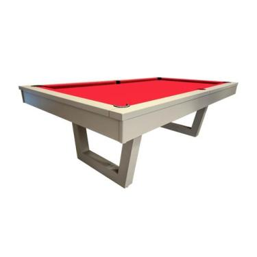 Imagem de Mesa de Sinuca/Bilhar Cor Nude - 2,52 x 1,40 - Nelson Bilhares, Vermel
