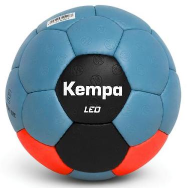 Imagem de Bola de handebol kempa leo h2, Azul, Preto, Laranja neon, H2