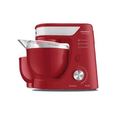Imagem de Batedeira Planetária Mondial Vermelho e Inox 700W BP-01P-R