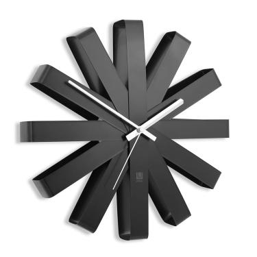 Imagem de Relógio de Parede Ribbon Aço Inox 30,5 cm Preto Umbra