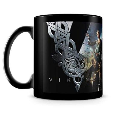 Imagem de Caneca Personalizada Vikings (100% Preta)