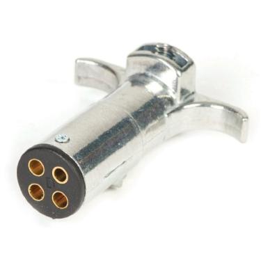 Imagem de Husky Conector de reboque resistente de zinco 4 vias 14624 para extremidade de reboque